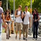 Students Walking On Campus