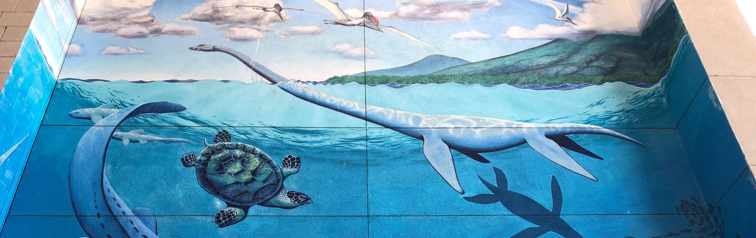 Fresno State Mural of the ocean