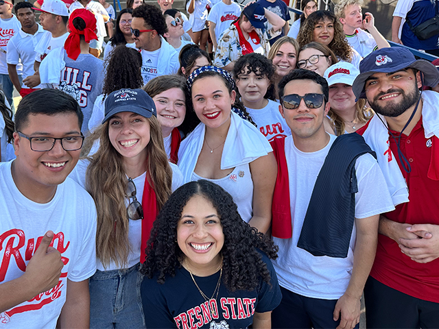 ASI students at Run to Victory Tailgate