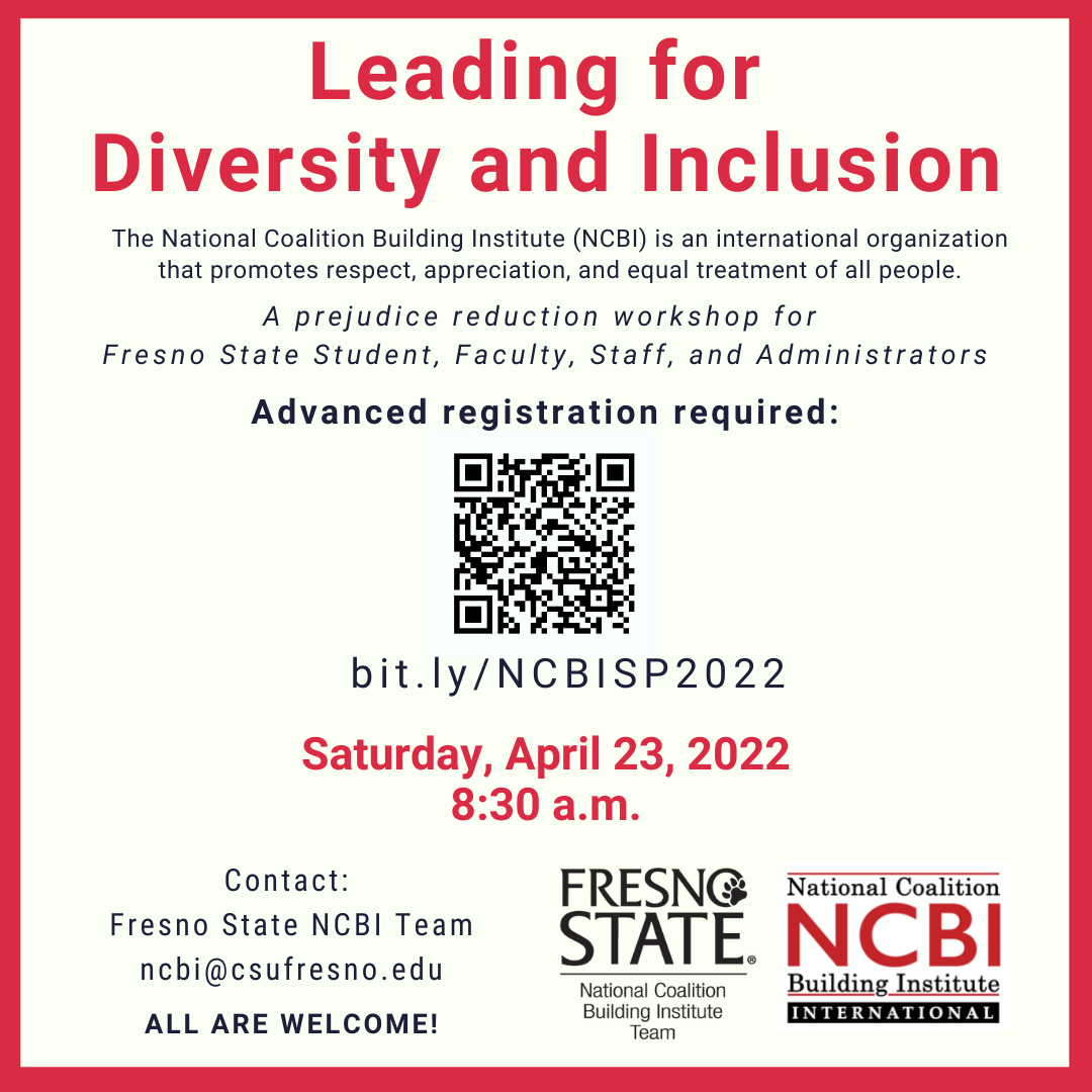 Flyer: Leading for Diversity and Inclusion NCBI