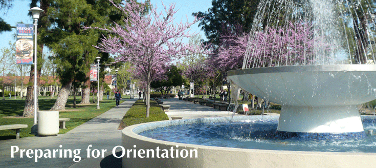 Fountain on campus