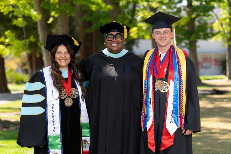 dean and students
