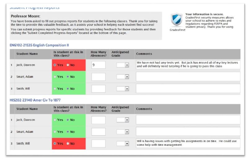 GradesFirst Faculty Role6