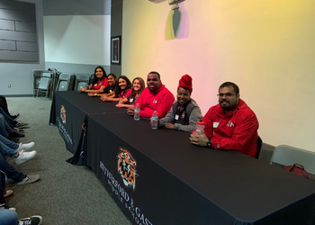 ambassadors at a student panel