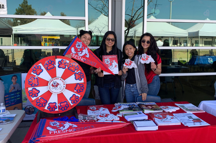 ambassadors at info booth