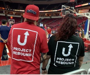 Project Rebound members at a Sports event