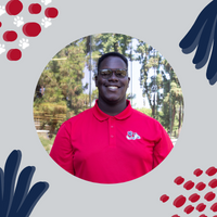 headshot of student ambassador "Jarrett" in red polo