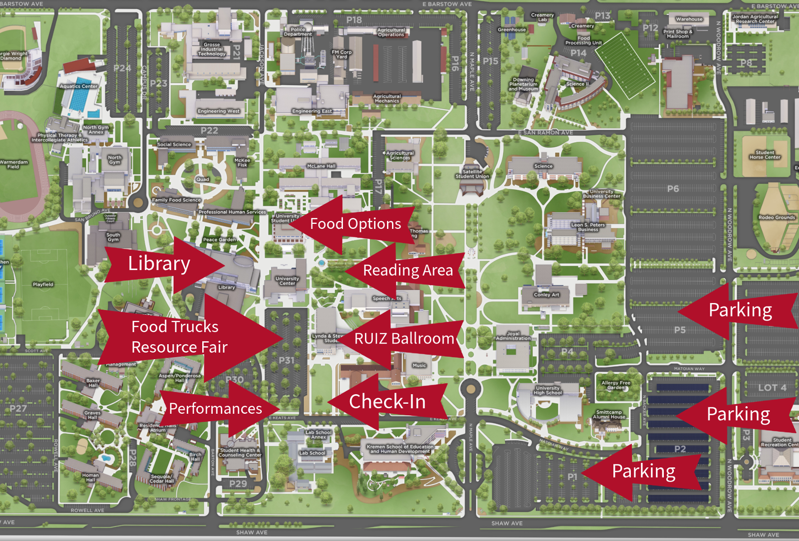 Overview Map of Event