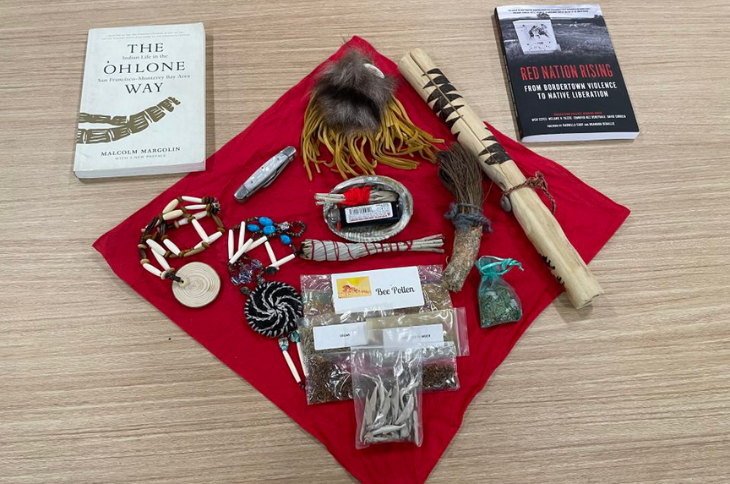 items for our spirit table on display