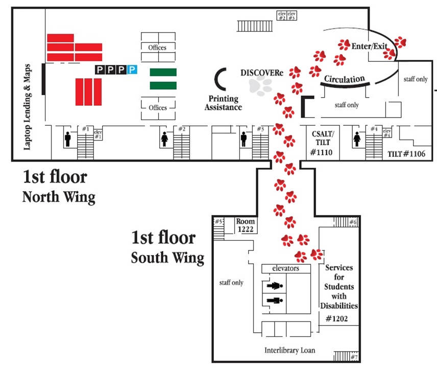 Map to SSD's Office