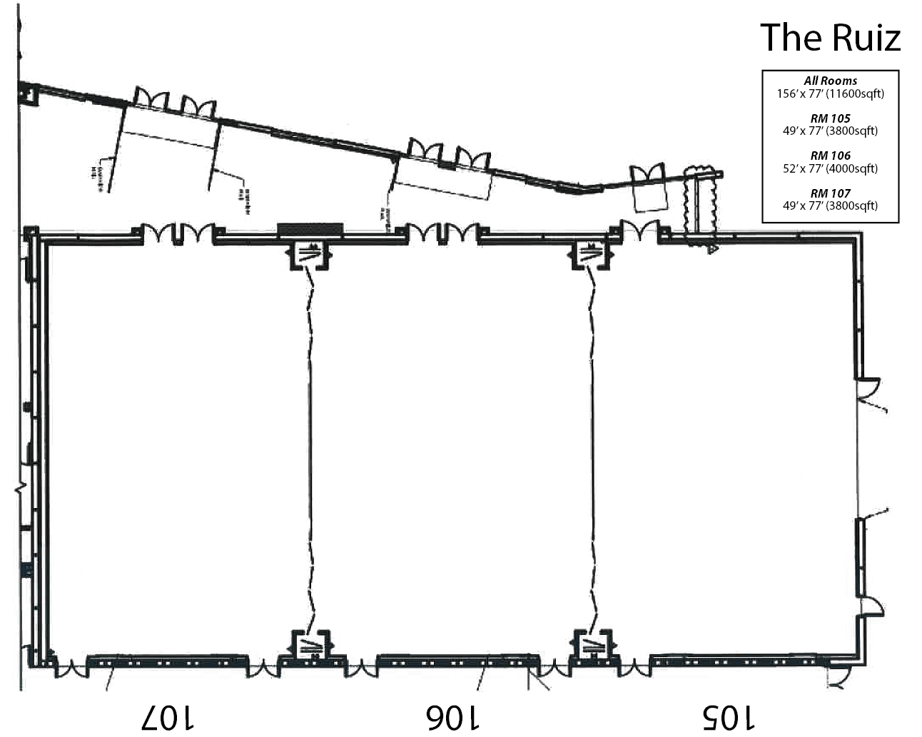 Blank Floorplan with Dimensions