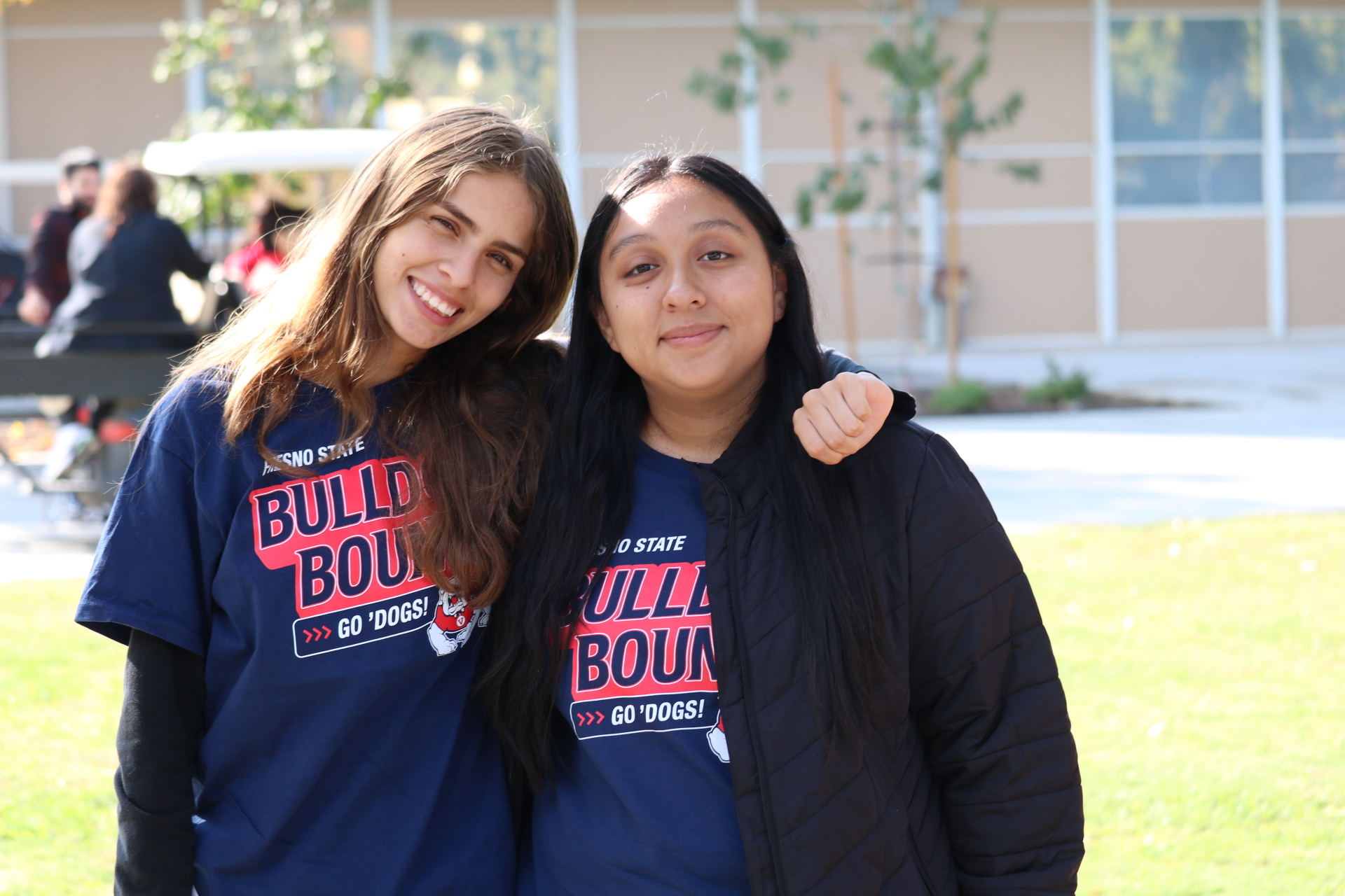 Two Fresno State Upward Bound Students for TRIO Day November 2024
