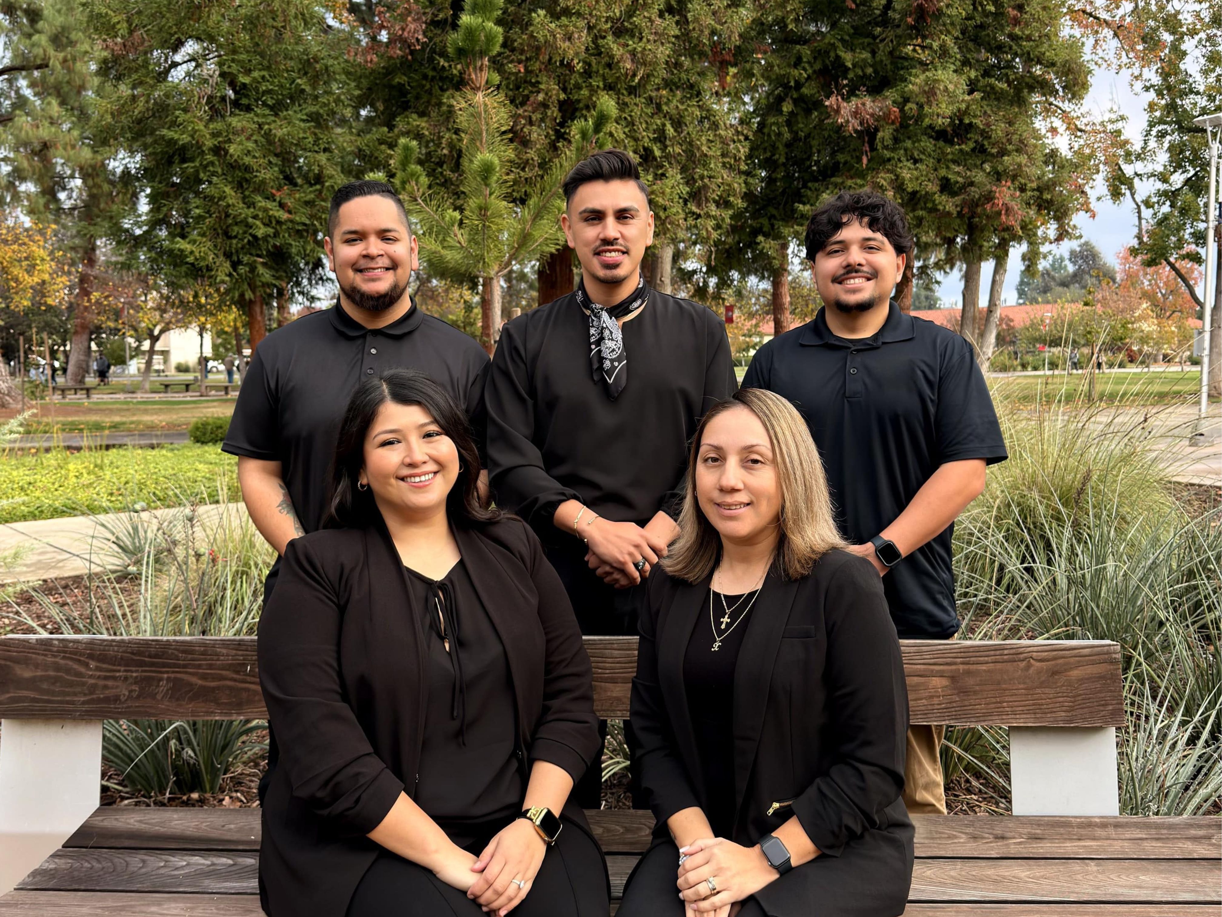 Current Upward Bound Staff As Of Spring 2026 Group Picture of Upward Bound Staff at RSU garden
