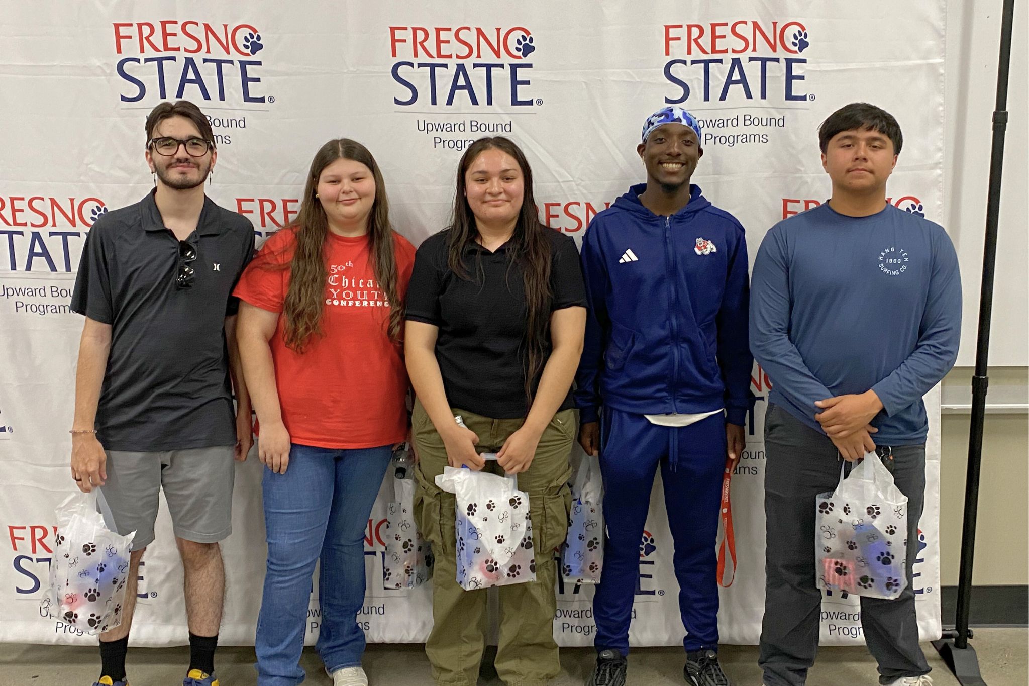 Fresno State Upward Bound Alumni group picture, Summer 2024 Alumni Panel