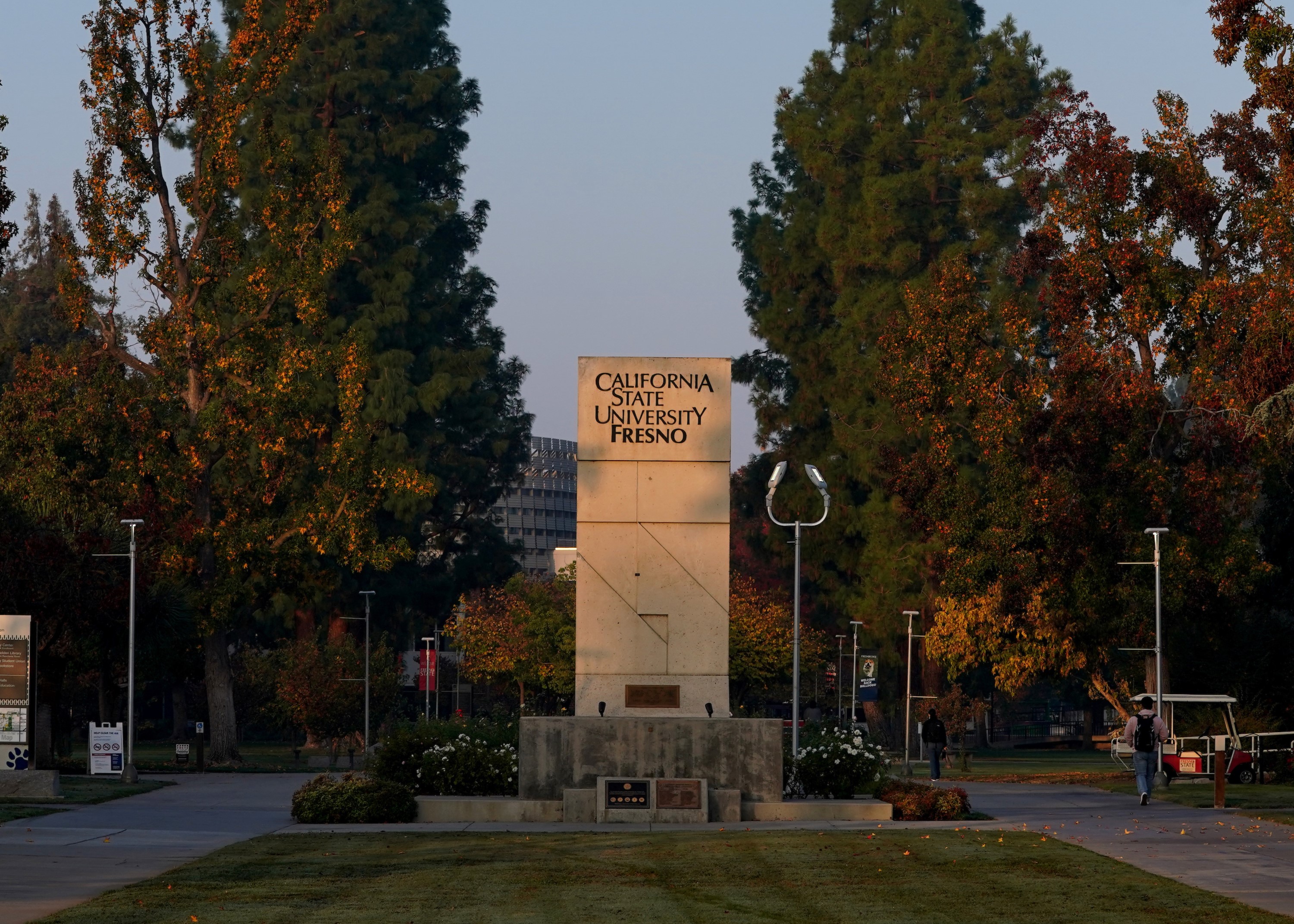 Fresno State monument on campus
